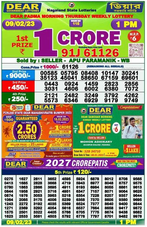 lottery sambad 9 3/2023|Lottery Sambad Result Today 9.3.2023,1.10 pm, 6.10 pm, 8.10 .